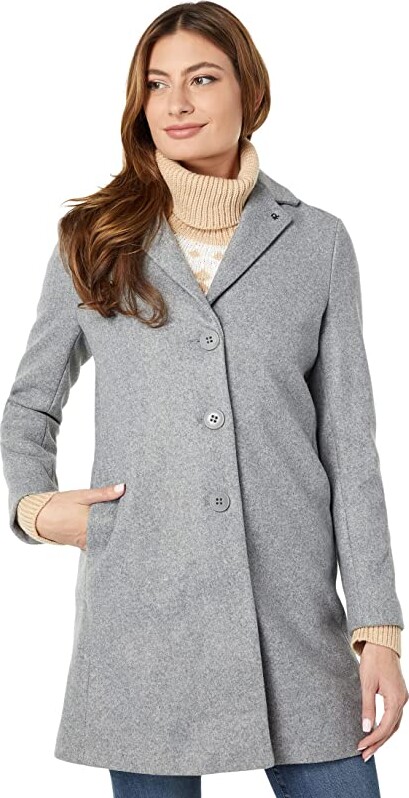 Calvin Klein Women's Gray Coats | ShopStyle