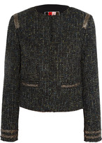 Thumbnail for your product : MSGM Embellished bouclé-tweed jacket