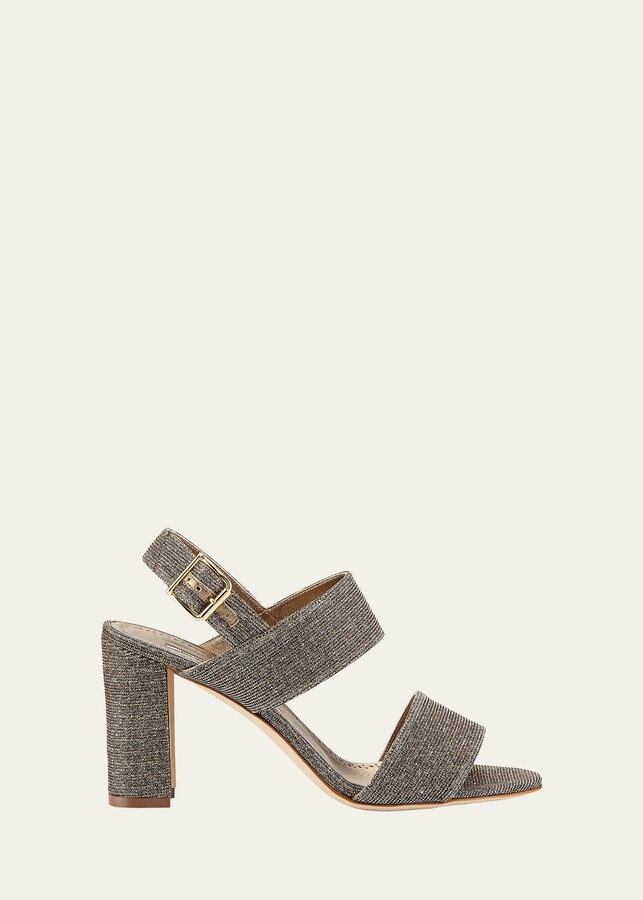 bronze sandals low heel