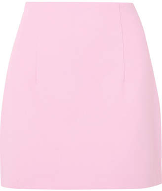 Off-White Crepe Mini Skirt - Baby pink