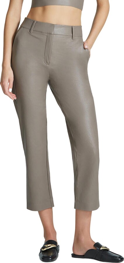 Commando Faux Stretch Patent-leather Skinny Pants - Brown - ShopStyle