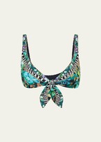 Thumbnail for your product : Camilla Sing My Song Tie-Front Bikini Top