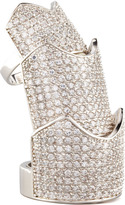 Thumbnail for your product : Eddie Borgo Pave Crystal Hinge Ring, Silver