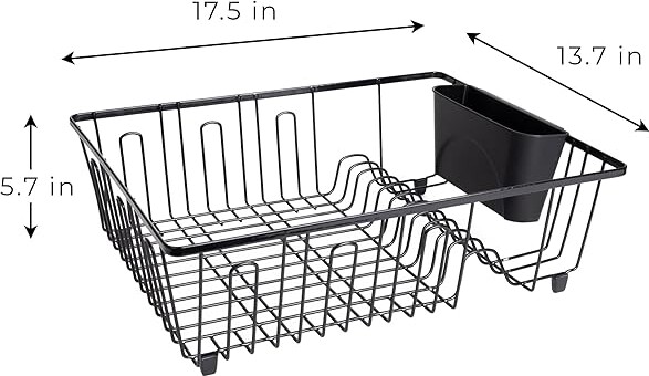 Smart Design Dish Drainer Rack Large