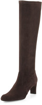 Thumbnail for your product : Stuart Weitzman Chicboot Stretch Suede Boot, Cola