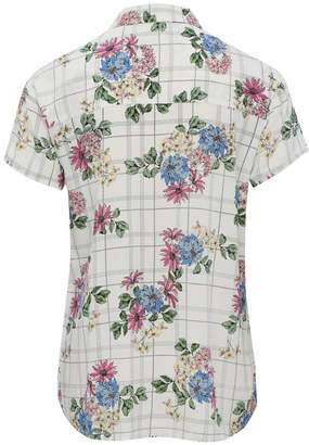 M&Co Floral check print shirt