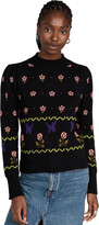 Thumbnail for your product : 525 Cotton Floral Puff Sleeve Pullover
