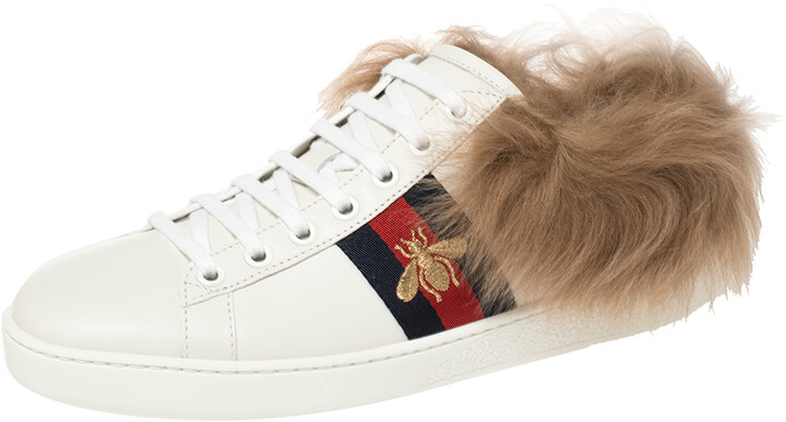 gucci ace embroidered bee