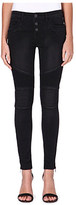Thumbnail for your product : Free People Seamed Moto skinny mid-rise jeans