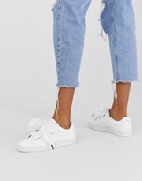Thumbnail for your product : Puma patent basket heart trainer in white