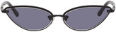 Thumbnail for your product : Magda Butrym Black Linda Farrow Edition Cat-Eye Sunglasses