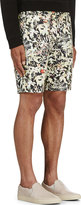 Thumbnail for your product : White Mountaineering Green Floral Print Shorts
