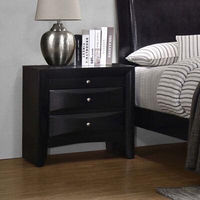 Red Barrel Studio Vollenhove 2-Drawer Nightstand with Pull-out Tray