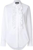 Thumbnail for your product : Twin-Set frill-trim button-down shirt