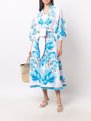 Yuliya Magdych Floral-Print Flared Dress