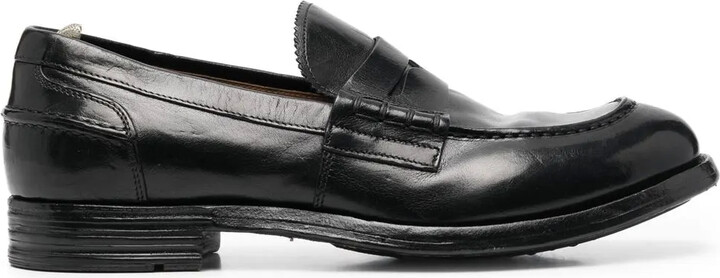 Officine Creative Slip-On Leather Penny Loafers