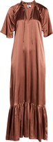 Thumbnail for your product : Nordstrom Romantic Tiered Washable Silk Nightgown
