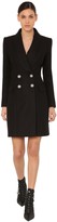 Thumbnail for your product : Balmain Double Breast Cloth Wool Coat