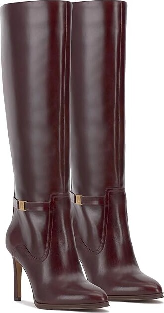 Vince Camuto Skylie Women's Boots Rich Mahogany : 8 M, Leather