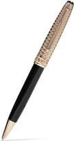 Thumbnail for your product : Montblanc Meisterstück Solitaire Doué Geometric Dimension Gold-Plated Ballpoint Pen