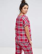 Thumbnail for your product : ASOS Maternity Check Tee & Trouser Pyjama Set