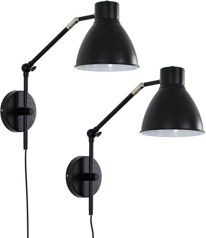 ValueLights Pair of Black Indoor Wall Spotlight - ShopStyle Ceiling