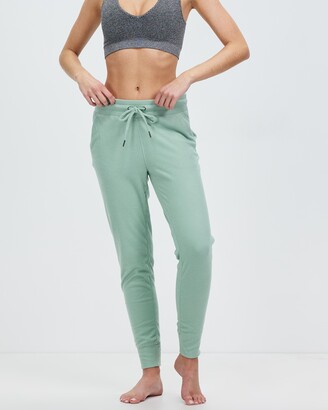 Gaiam Women's Green Track Pants - Elle Slim Joggers