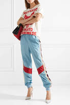 Thumbnail for your product : Gucci Paneled Shell Track Pants - Sky blue