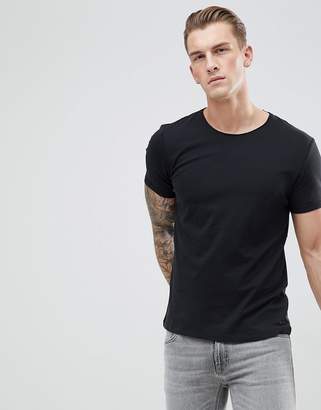 Esprit Organic T-Shirt With Raw Edge