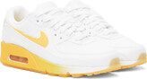Thumbnail for your product : Nike White & Yellow Air Max 90 SE Sneakers