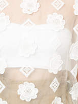 Thumbnail for your product : Ne Quittez Pas sheer patterned top
