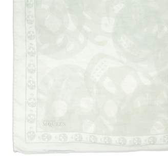 Alexander McQueen Grey Cotton Scarves & pocket squares