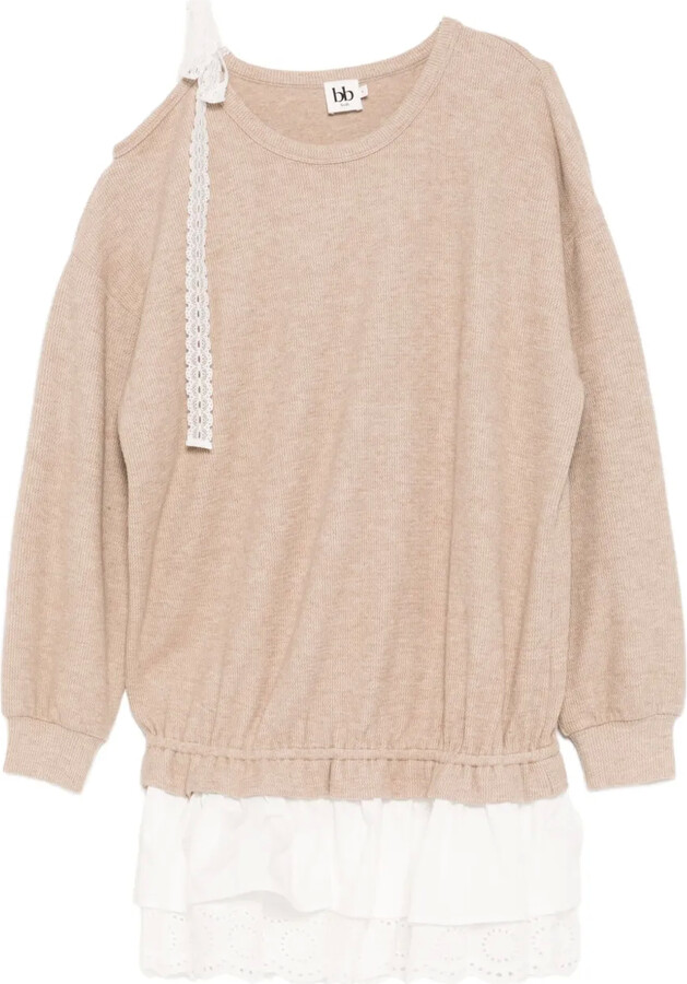 b+ab Long-Sleeved Knitted Dress