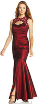 Thumbnail for your product : Xscape Evenings Petite Sleeveless Glitter Lace Mermaid Gown
