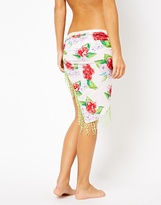 Thumbnail for your product : South Beach Connie Floral Print Cotton Sarong