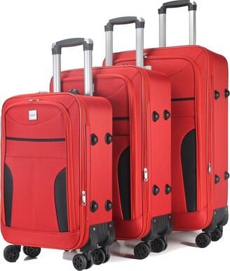 Izod Janna Soft Shell Designer 3Pc Expandable Luggage Set - ShopStyle