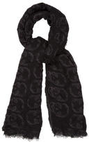 Thumbnail for your product : Zadig & Voltaire Bicolor Skull Print Scarf