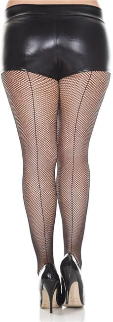 Music Legs Backseam Fishnet Pantyhose