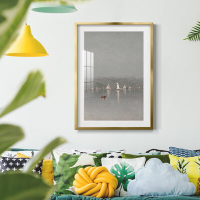 Breakwater Bay Vintage Nautical Print XXXV -Framed Print