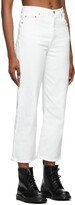Thumbnail for your product : Levi's White Ribcage Ankle Straight Jeans