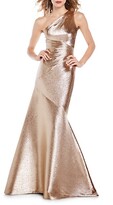 Thumbnail for your product : Theia Metallic Lame-Silk Mermaid Gown