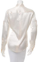 Thumbnail for your product : Dolce & Gabbana Silk Button-Up Top w/ Tags