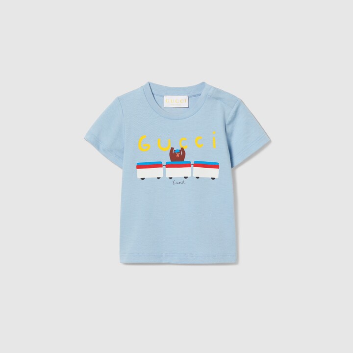 Gucci Baby cotton T-shirt with print