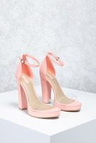 Thumbnail for your product : Forever 21 Faux Suede Ankle-Strap Heels