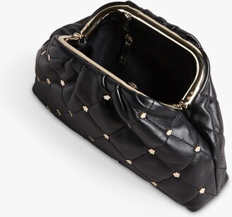 Ted Baker Pandorh Quilted Studded Leather Clutch Bag, Black