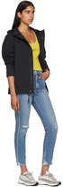 Thumbnail for your product : Amo Blue High-Rise Stix Cropped Jeans