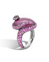 Thumbnail for your product : John Hardy Indian Ruby & Pink Sapphire Cobra Ring with Diamonds