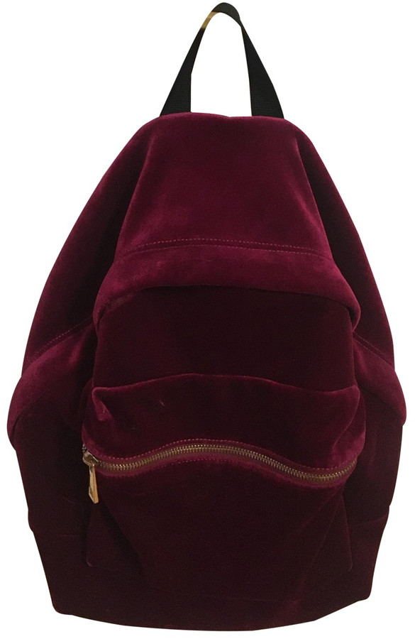 sandro velvet backpack