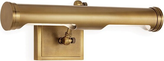 REGINA ANDREW Tate Picture Wall Sconce in Brass, Size: Medium
