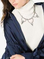Thumbnail for your product : Miu Miu crystal jewel embellished necklace